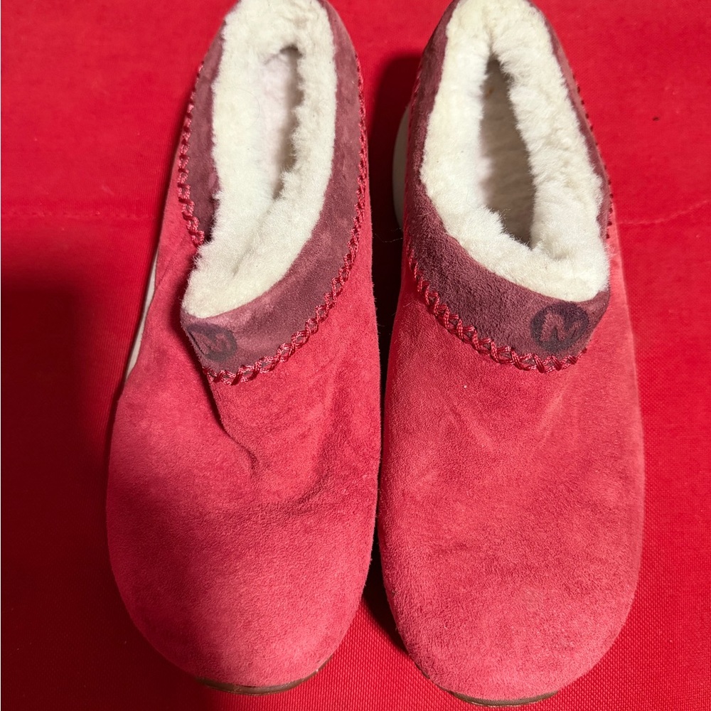 Merrell Red and White Women's Slippers - Picture 2 of 3